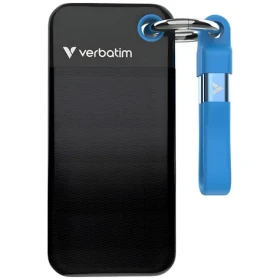 Verbatim Pocket SSD 128 GB černo-modrá / Externí SSD / USB-C 3.2 Gen 2 / R: 1000 MB/s / W: 1000 MB/s (32433)