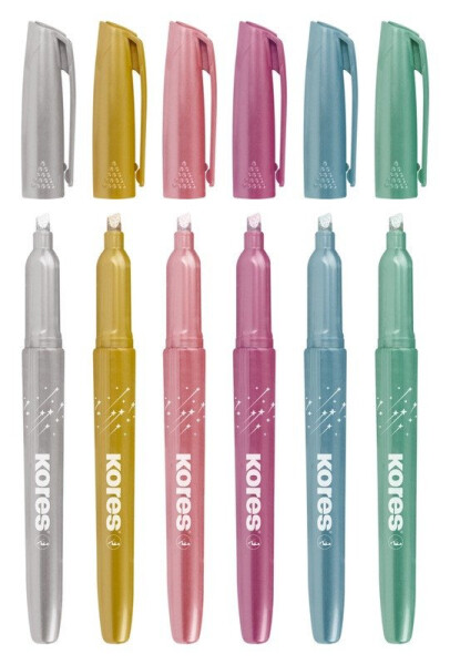 Zvýrazňovače třpitivé Glitter Text Marker 6ks