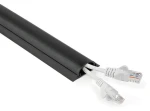 Nedis Kabelový organizér černá / Organizér kabelů / PVC / Max. O kabelu 16 mm / 1 ks (CMDT4516BK1000)