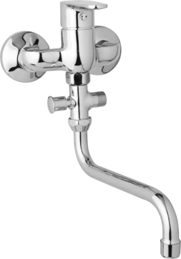 JB Sanitary Nástěnná umyvadlová a sprchová baterie TIRA, rozteč 100 mm, bez příslušenství, trubkové ramínko 300 mm D10 31 50