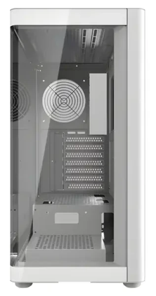 DarkFlash DS900G bílá / ATX / bez ventilátorů / zakřivené tvrzené sklo / 1x USB 3.0 / bez zdroje (DS900G WHT (NoF))