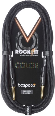 Bespeco Rockit Color Black 6m Jack