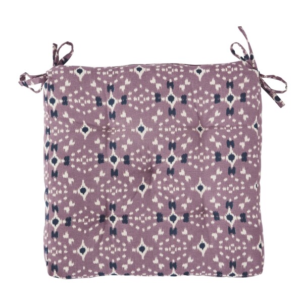 MADAM STOLTZ Prošívaný podsedák Dusty Lilac/White/Blue, fialová barva, textil