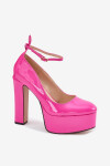 Dámské lodičky na sloupku C-240 fuksiové - Step in style 39