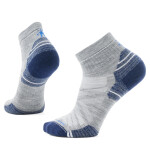 Unisex merino turistické ponožky SMARTWOOL Hike Targeted Cushion Ankle Socks, Light Gray velikost: 42-45 (L)