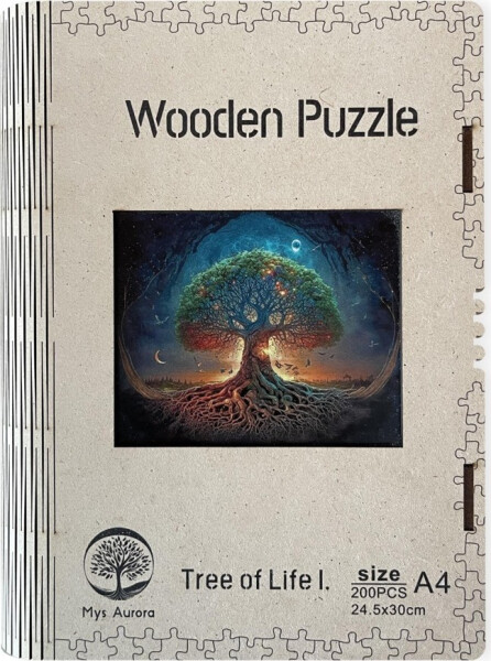 Dřevěné puzzle/Strom života I A4 - Emitex