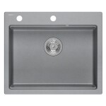 Quadron - Granitový dřez KURT 110 WORKSTATION Grey Metallic ZLE-09004