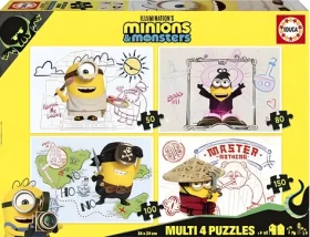 EDUCA Puzzle Mimoni a monstra 4v1