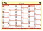 Lístkový kalendář 2027, A4
