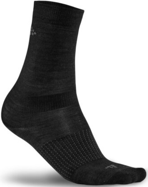 Běžecké ponožky CRAFT 2-Pack Wool Liner - černá Velikost textilu: 43-45
