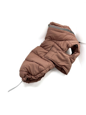 Taro zimní bunda pro velkého psa až 80 cm Barva: Šedá, Délka zad (cm): 41, Obvod hrudníku: 58 - 68 cm