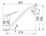 FRANKE - Baterie Páková dřezová baterie FC 9541.085, pískový melír 115.0470.654