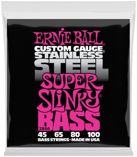 Ernie Ball 2844 Super Slinky Stainless Steel Electric Bass 45-100