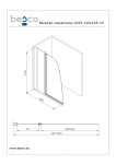 HOPA - Vanová zástěna AVIS - Barva rámu - Chrom/Leštěný hliník (ALU), Rozměr A - 120 cm, Směr zavírání - Univerzální Levé / Pravé, Výplň - Čiré bezpečnostní sklo - 6 mm BCAVIS120CC