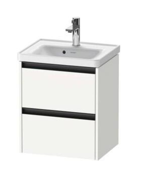 DURAVIT - Ketho.2 Umyvadlová skříňka 55x48x38 cm, 2 zásuvky, matná bílá K25280018180000