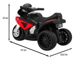 Mamido Dětská elektrická motorka BMW S1000RR tříkolka červená
