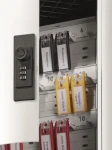 Durable KeyBoxCode18 stříbrná / Skříňka na klíče / Zámek na kód / 18 háčků (196923)