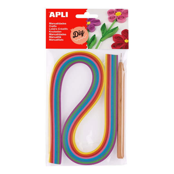 APLI quilling sada papírové proužky mix barev 120 ks