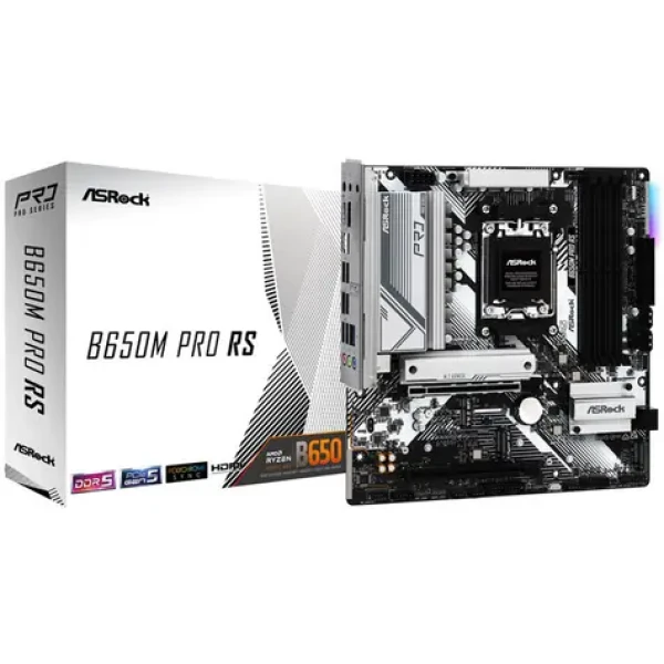 ASRock B650M Pro RS / AMD B650 / DDR5 / SATA III / USB 3.2 / 2.5GLAN / sc.AM5 / mATX (90-MXBLP0-A0UAYZ)