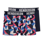 Pánské boxerky 2 pack 42588 Shield - HENDERSON vícebarevná 3XL
