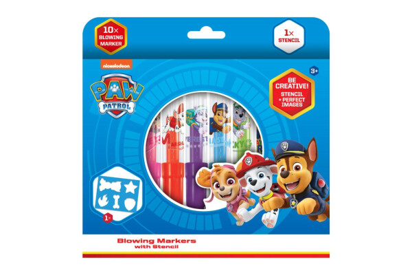 Tlapková patrola - Foukací fixy 10+1