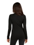 ICEBREAKER W 200 ZoneKnit LS Crewe, Black velikost: L