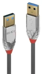 Lindy Cromo Line USB-A - USB-A šedá / Kabel / USB 3.0 / 5 Gbit/s / 5 m (36629)