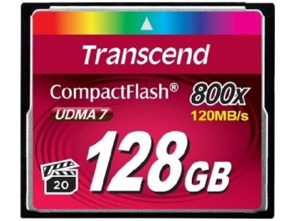 Transcend Compact Flash 128GB Premium / CF / 128GB / 800x (TS128GCF800)