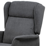 Polohovací křeslo, elektrické kabelové ovládání, šedá, látka, TV-1190 GREY2