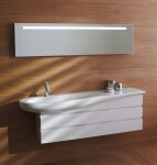 Laufen - Il Bagno Alessi One Nábytkové umyvadlo 120x50 cm, s 1 otvorem pro baterii, s LCC, bílá H8149734001041