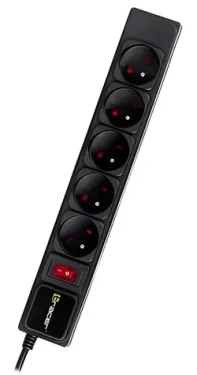 Tracer PowerGear / Přepěťová ochrana / 5 zásuvek / 3 m / 2300 W (TRALIS46844)