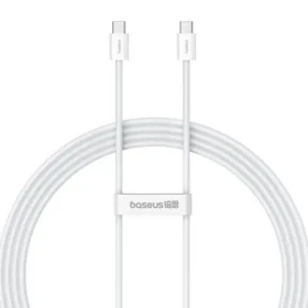 Baseus Superior 2 bílá / Kabel USB-C (M) - USB-C (M) / 2 m / 100W PD / 480 Mbps (P10365200211-04)