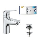 GROHE - Swift Umyvadlová baterie, s výpustí Push-Open, dětská pojistka, chrom 24319001