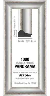 ART PUZZLE 5745 Rám na puzzle 96x34cm bílá