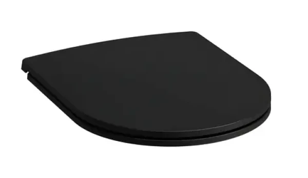 Laufen Slim matná černá / WC sedátko / SoftClose / duroplast / 445x370 mm (H8989667160001)