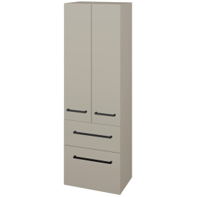 Dřevojas - Vysoká skříň DOS SVD2Z2 50 - M05 Béžová mat / Úchytka T06 / M05 Béžová mat 209568H