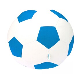 FRONTI Sedací vak - míč 70 cm - bílá + světlemodrá