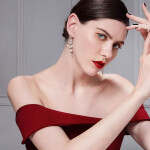 Náušnice ve tvaru lapače snů s perlami Lucilla, Zlatá Bílá