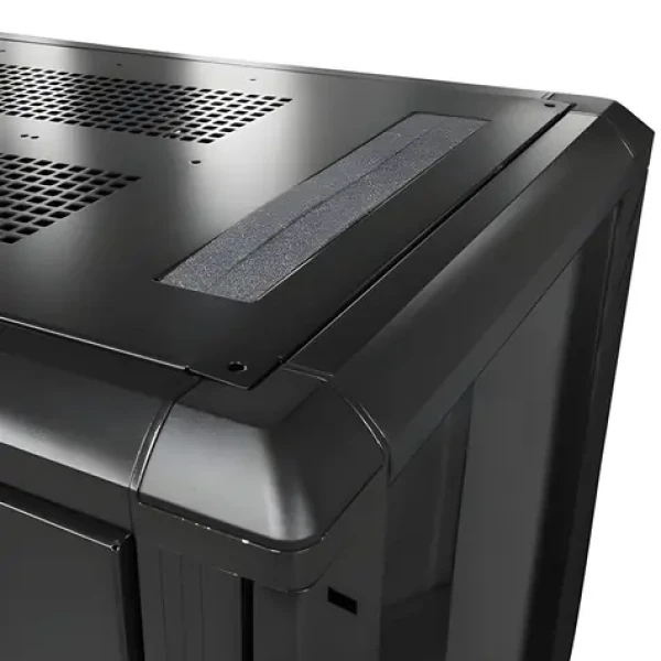 StarTech Racková skříň 25U černá / Racková skříň / 19" / nosnost 800 kg / pojízdná kolečka (RK2536BKF)