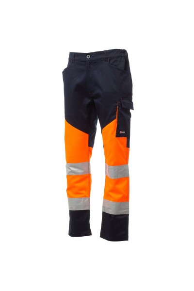 Reflexní pracovní kalhoty Payper WORKING Barva: Oranžová Fluo/ N, Velikost: 3XL (S00350P095020113XL)
