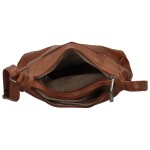 Trendy dámská koženková crossbody kabelka Riva, hnědá