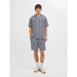 Jack&Jones krátké tepláky JPSTJAIDEN COBA STRIPE JOG SHORTS REG SN 12274413 OCEAN CAVERN m