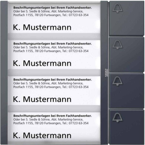 Siedle 210005000-00 příslušenství domovní telefon funkční modul antracitová