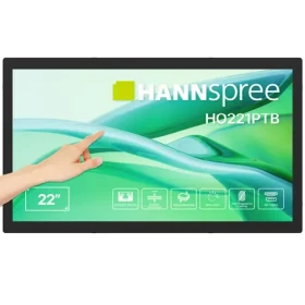 21,45" HANNspree HO221PTB černá / Monitor / Dotykový / Full HD 1920x1080 / VGA+HDMI+USB / 600 cd/m2 (HO221PTB)
