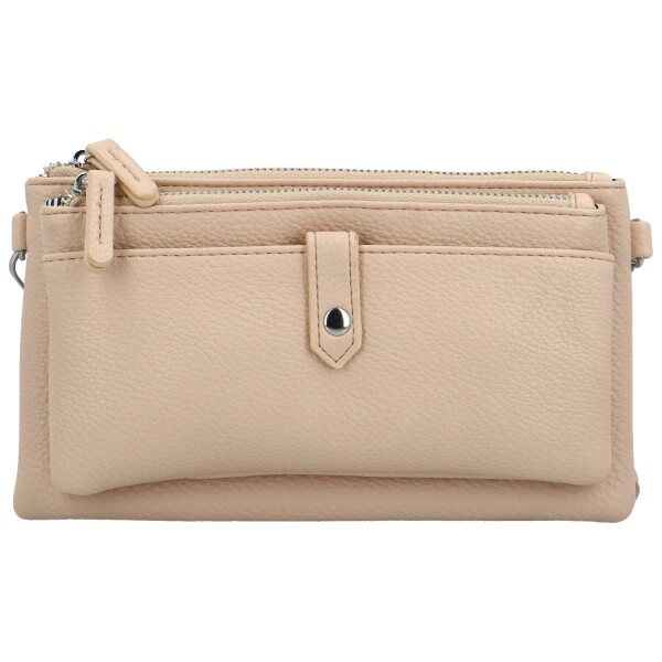 Stylová malá crossbody kabelka Perlla new, pudrová
