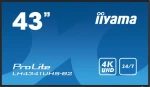 43" IIYAMA ProLite LH4341UHS-B2 černá / IPS / 3840x2160 / 16:9 / 8ms / 1200:1 / 500cd / repro / VGA / HDMI (LH4341UHS-B2)