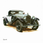 Nástěnný poznámkový kalendář 2026 NOTIQUE - Classic Cars – Václav Zapadlík, 30 x 30 cm