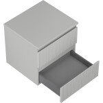 MEXEN/S - Rivel koupelnová skříňka pod umyvadlo 50 cm s deskou, 2 zásuvky, reliéf , šedá mat 91A20-05047-2-BFFC62