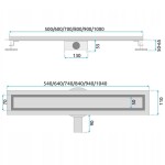 REA - Odtokový žlab NEOX PRO Nickiel Brush 100 REA-G5811