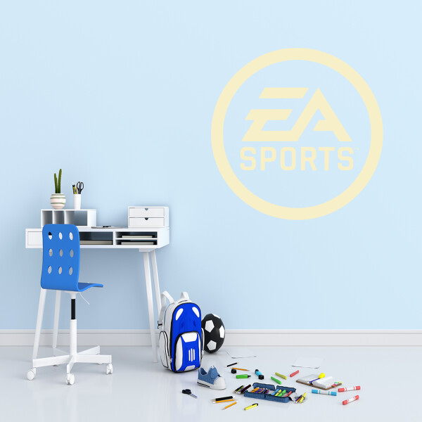 Samolepka EA Sports Barva: béžová, Velikost: 80 x 80 cm